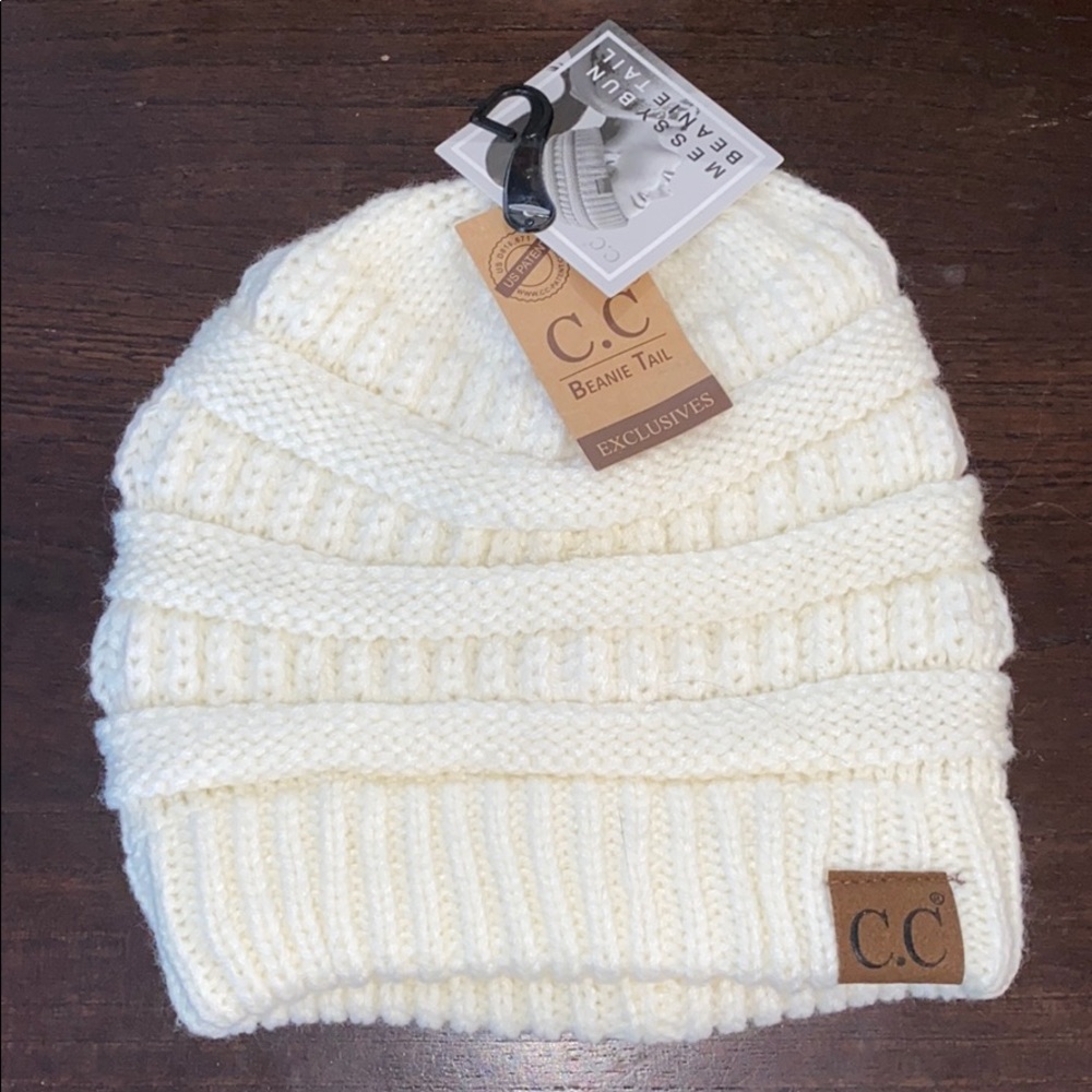 C.C pony tail beanie